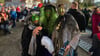 Tine, Icke und Trixie besuchten als Hexen die Walpurgis in Schierke. 