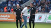 Der heutige Assistenzcoach Silvio Bankert (l.) und der jetzige Torwartrainer Matthias Tischer (hier mit Christian Titz) kamen 2015 in der Aufstiegsrelegation gegen Offenbach zum Einsatz.