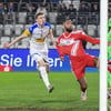 Cyrill Akono stand zuletzt beim 0:2 in Jena für den HFC auf dem Platz.