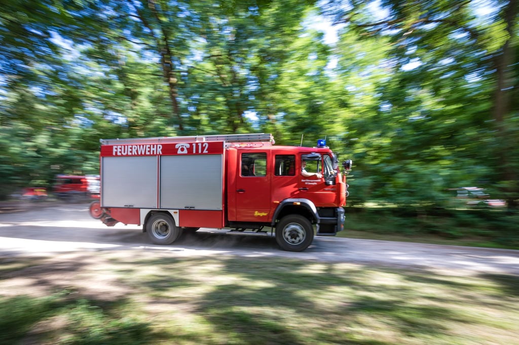 Sie müssen vorbereitet sein: Feuerwehren wollen am 10. Mai in Südbrandenburg einen Großeinsatz im Kampf gegen Waldbrände üben. (Archiv)