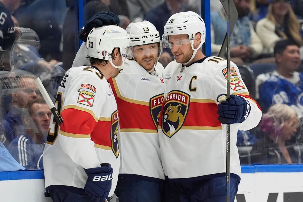 Die Panthers gewannen in der vergangenen Saison das Finale gegen die Edmonton Oilers um Leon Draisaitl.