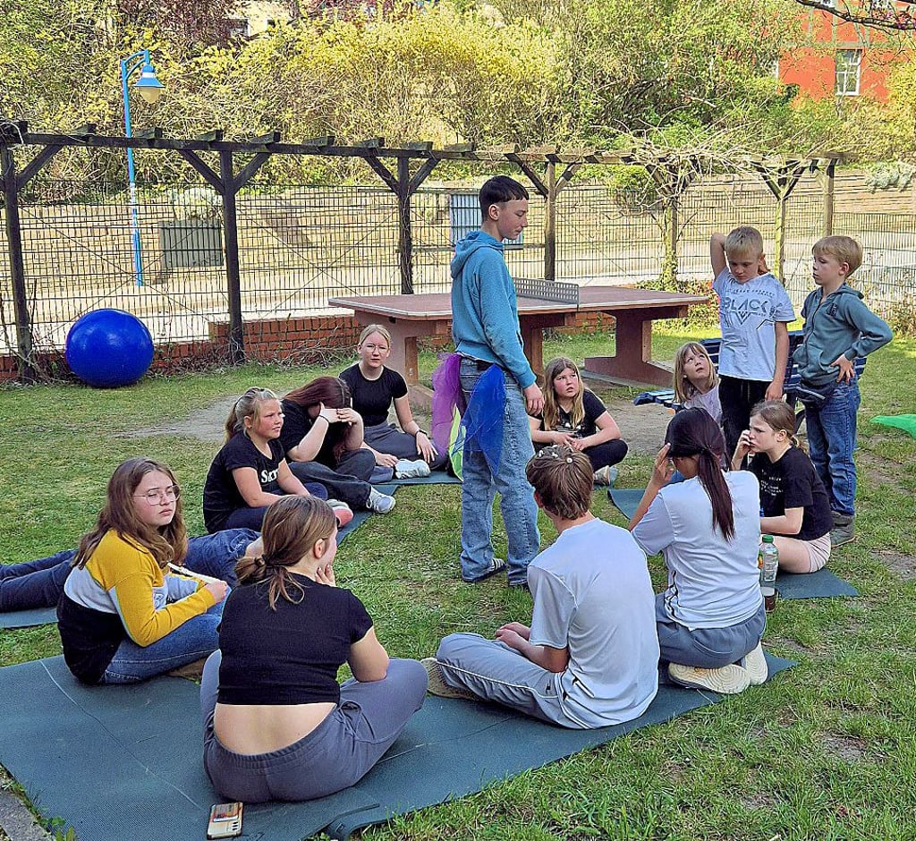Outdoor-Spiele lockerten den Tagesablauf auf.