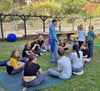 Outdoor-Spiele lockerten den Tagesablauf auf.
