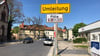 In Quedlinburg gibt es bald eine weitere Baustelle; Umleitungsschilder stehen schon.