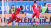 Manassé Eshele brachte den HFC beim 3:1 gegen Chemie Leipzig auf die Siegerstraße.