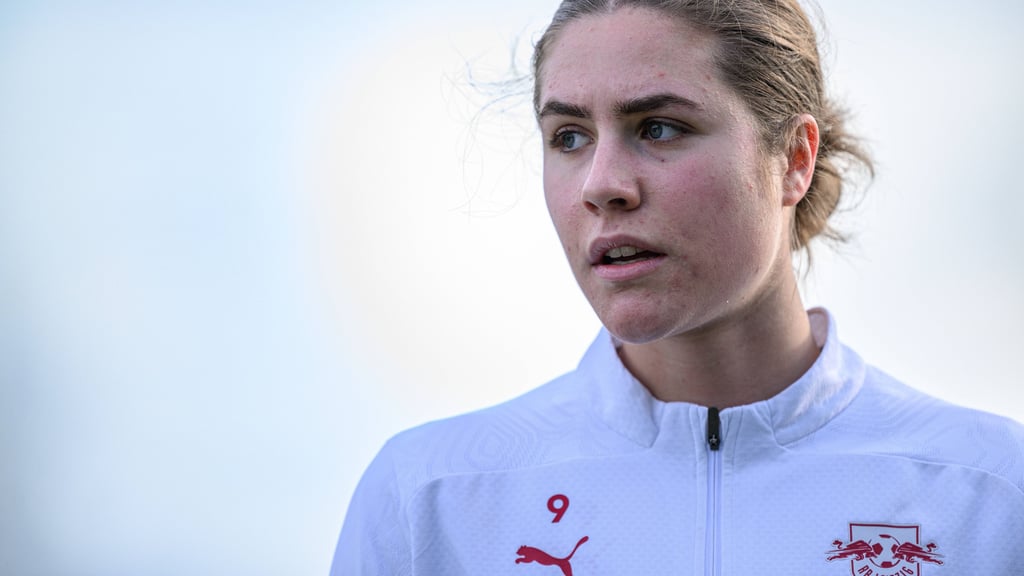 Katja Wienerroither im Training von RB Leipzig.