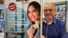 Peter Köpke mit dem Aufsteller, der auf das neue elektronische Passbildverfahren hinweist.