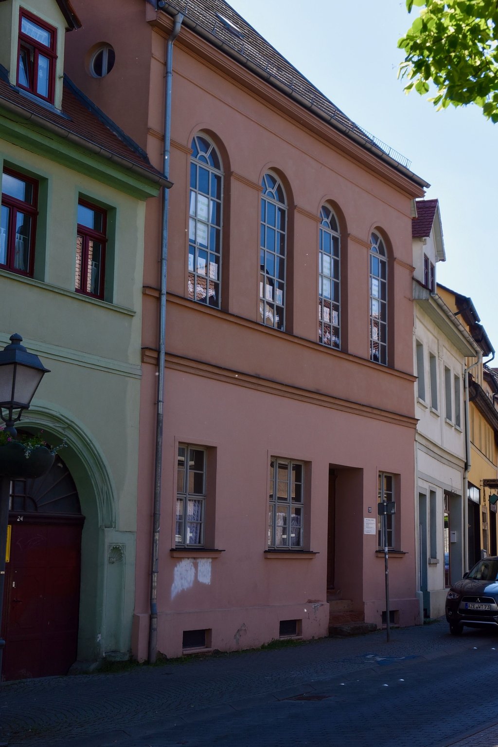 Im Erdgeschoss der ehemaligen Synagoge in Eisleben lebte einst Kantor Gustav Mosbach.