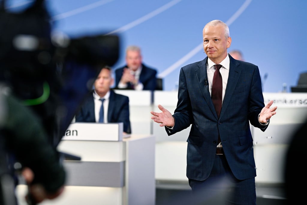 BASF-Vorstandschef stellt den Aktionären die Strategie des Chemiekonzerns vor.