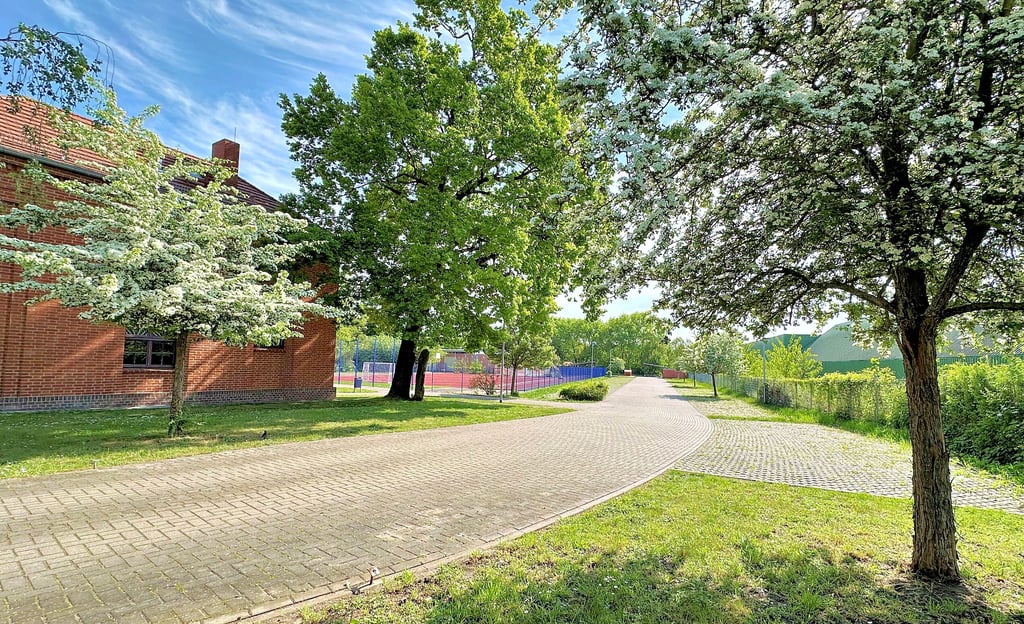 Am Brückentag ist der Parkplatz der Berufsbildenden Schulen Hermann Beims an der Salzmannstraße verwaist. Stellplätze gibt es hier und an den anderen kommunalen Schulen in Magdeburg nur noch gegen eine monatliche Gebühr.
