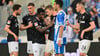 Preußen traf nach Belieben, Magdeburgs Livan Burcu (M) ist konsterniert
