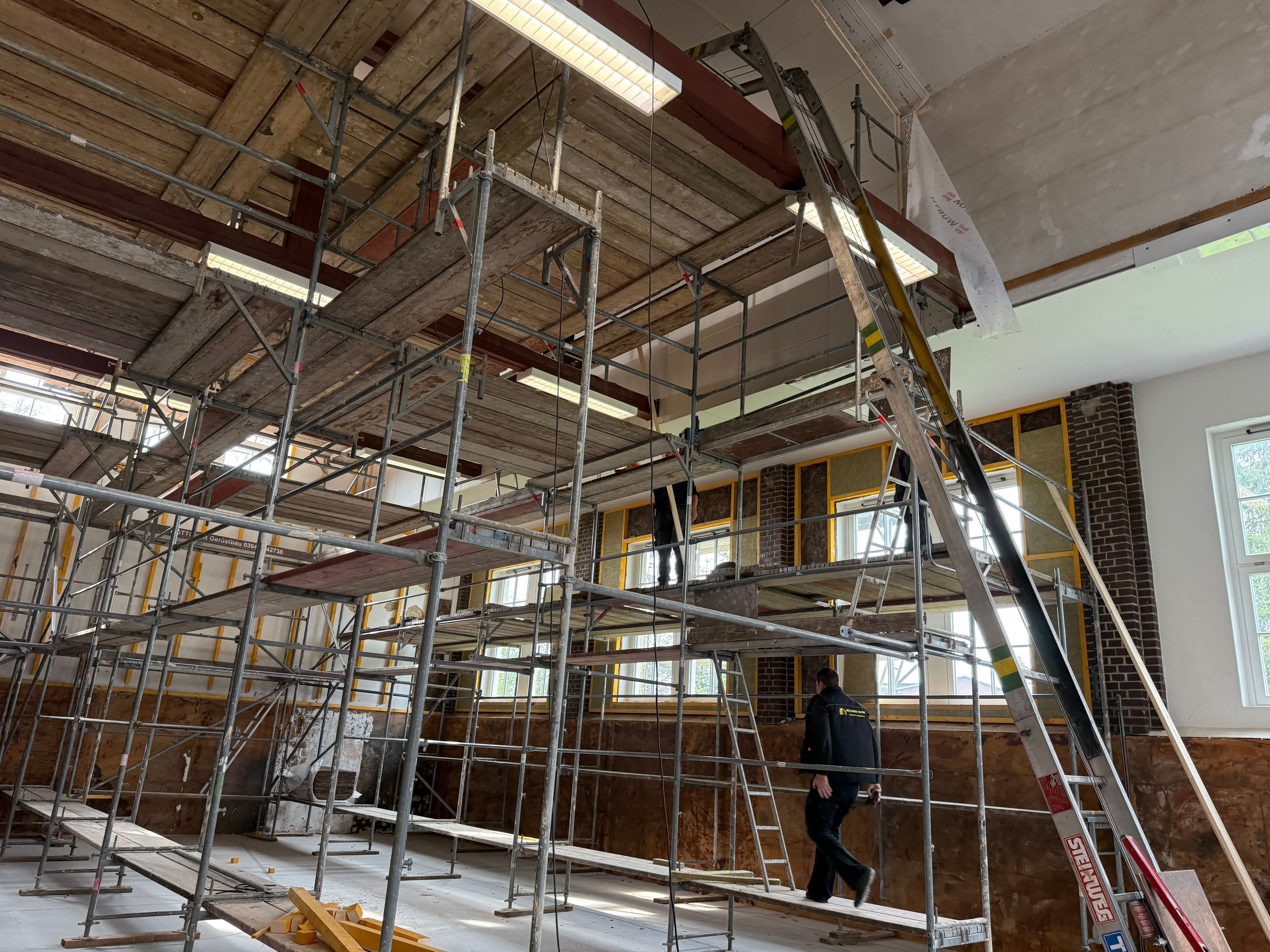 Bauarbeiten in Hasselfelde: Turnhalle im Oberharz wird saniert: Gebäude ist noch mehrere Monate gesperrt