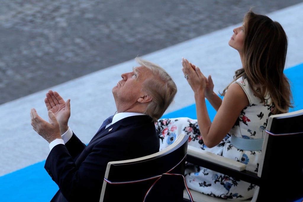 Trump war 2017 bei der Militärparade zum französischen Nationalfeiertag in Paris. (Archivbild)
