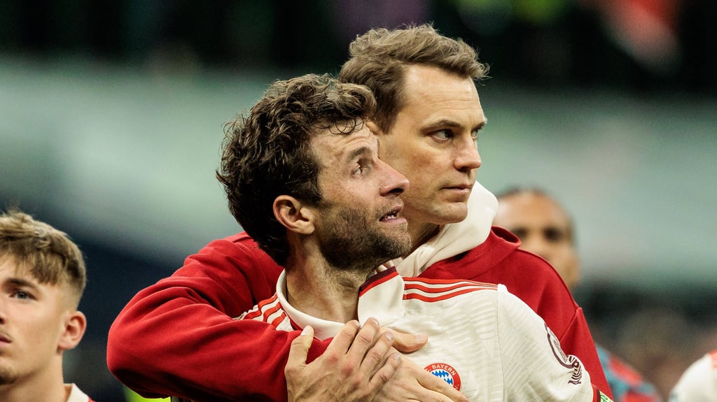 Ein Herz und eine Seele: Manuel Neuer und Thomas Müller.