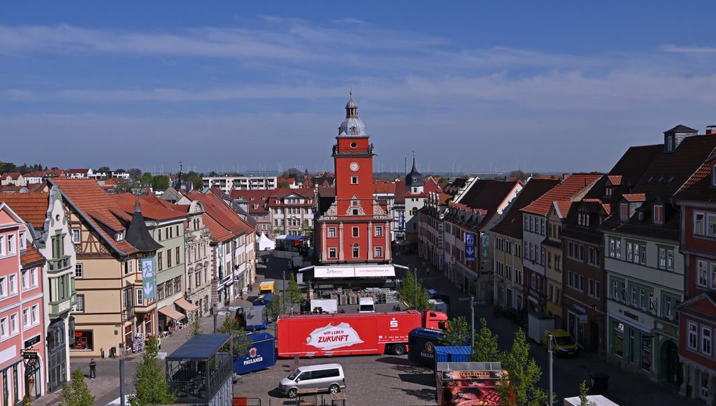 Zum Thüringentag werden am ersten Maiwochenende bis zu 250.000 Besucher erwartet. (Archivbild)
