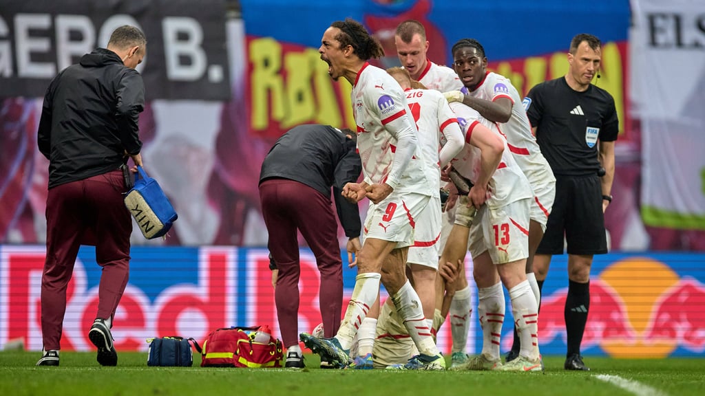 Feiner Treffer zum 3:3: Yussuf Poulsen.