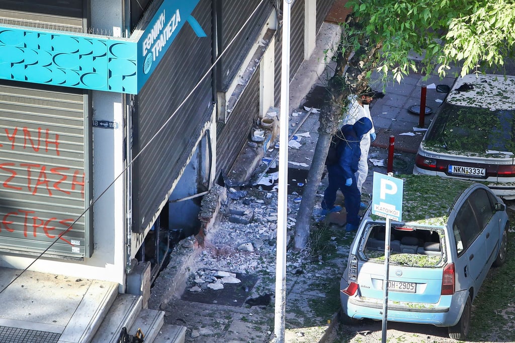 Missglückter mutmaßlicher Geldraub - Bombenexplosion in Thessaloniki