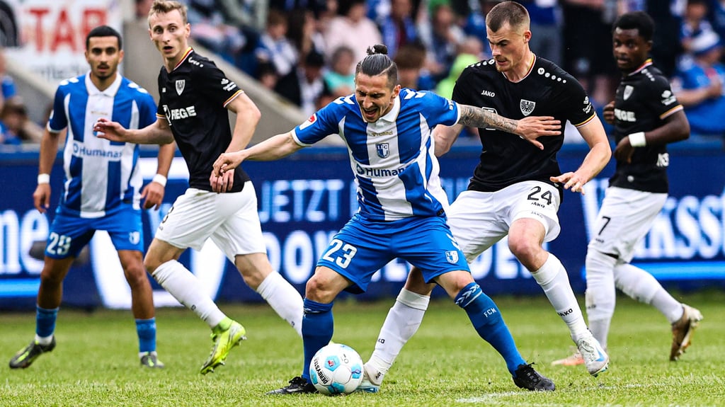 FCM-Star Baris Atik kam gegen Preußen Münster nicht zur Entfaltung. Am Ende ging sein Team mit 0:5 unter.