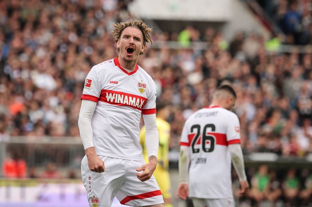 Prägende Figur beim Sieg des VfB Stuttgart beim FC St. Pauli: Torschütze Nick Woltemade.