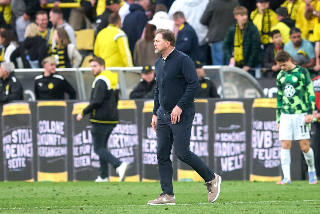 Wolfsburgs Trainer Hasenhüttl muss im Sommer wohl gehen.
