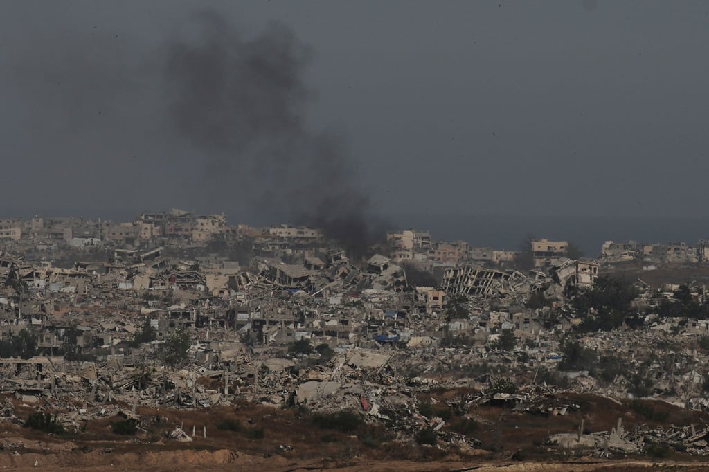Rauch steigt über dem Gazastreifen auf. (Archivbild)