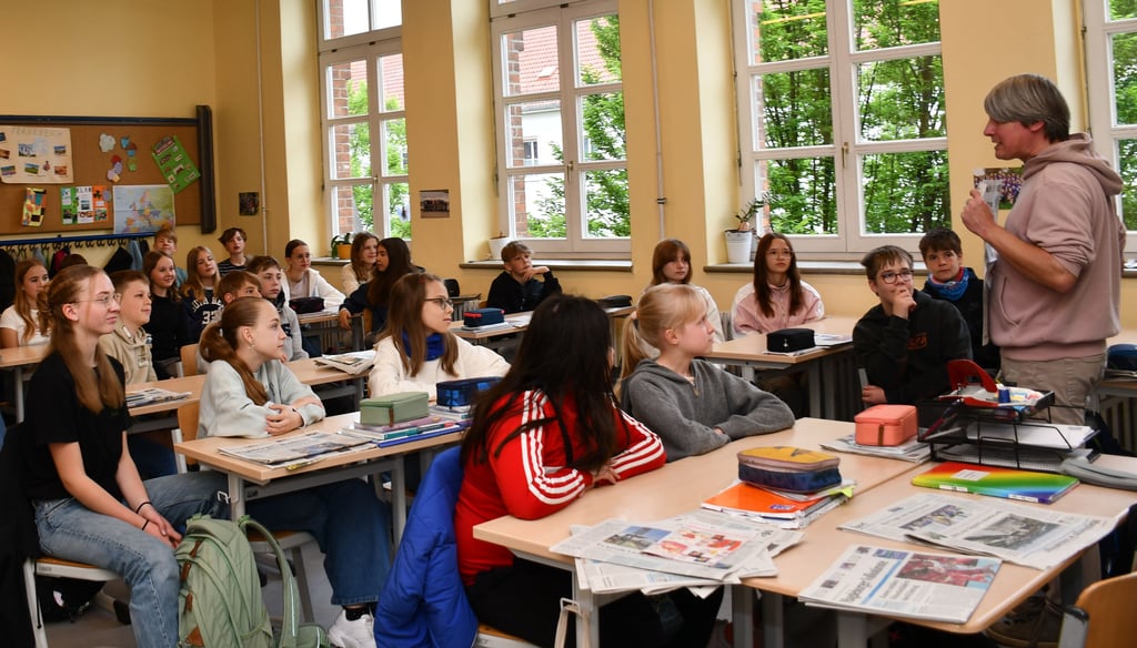 Das Projekt Medienklasse von Volksstimme und MZ wird derzeit am Magdeburger Norbertusgymnasium durchgeführt.