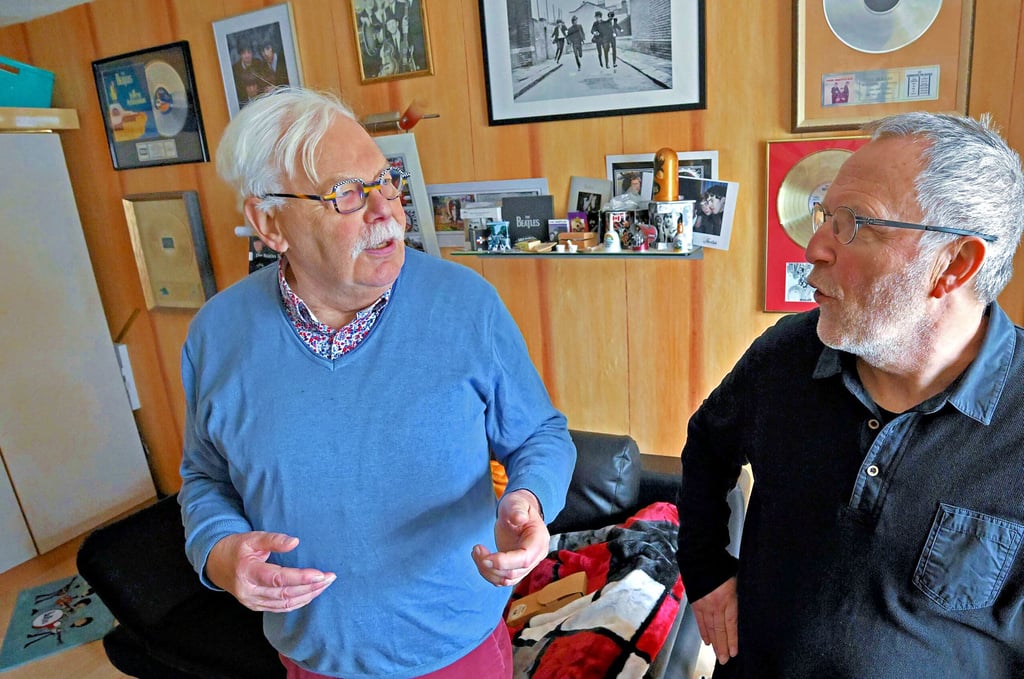 Die Gründer Andreas Knoche (links) und Erwin Leuschner im Gespräch.