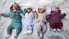 Janisrodas „Fantastische Vier“, von links: Pauline (geb. 16.10.24), Martha (geb. 23.04.25), Aliyah (geb. 25.10.24) und Mathilda (geb. 08.03.25). 