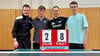 Der TTC Aschersleben mit Max Schuck, Erik Nagel, Jakob Mund und Aaron Elzemann (v.l.n.r.) belegt Platz vier in der Tischtennis-Verbandsliga. 