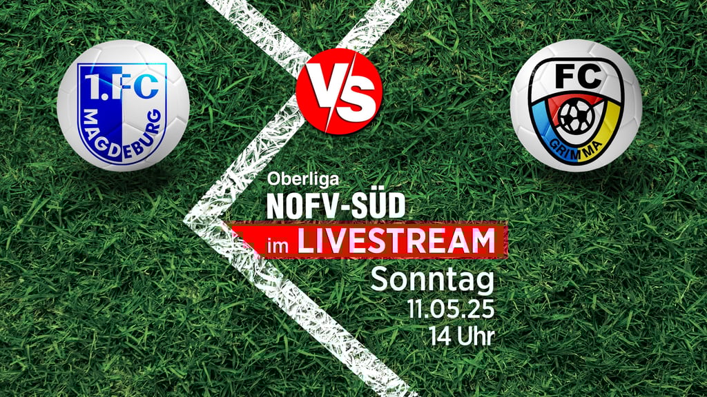 In der NOFV-Oberliga Süd hat der 1. FC Magdeburg II am 11. Mai um 14 Uhr den FC Grimma zu Gast. Wir zeigen die Partie kostenlos und exklusiv im Livestream.
