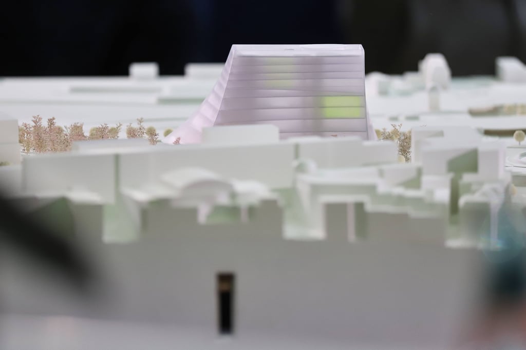 So soll das Zukunftszentrum auf dem Riebeckplatz thronen.
