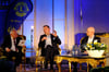 Jürgen Kraus vom Lions Club Blankenburg moderierte zum letzten Mal die Blankenburger Schlossgespräche. Als schlagfertige und humorvolle Gesprächspartner erwiesen sich bei der zehnten Auflage im Theatersaal Heisat-Chef Michael Fischer und Blankenburgs Stadtwerke-Geschäftsführer Tim Schlenkermann (von links).