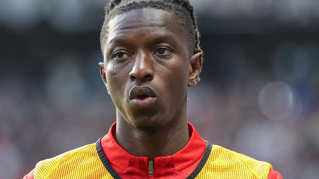 Amadou Haidara musste das Training von RB Leipzig abbrechen.