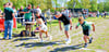Zum Sommerbiathlon des Sportvereins Wolmirsleben, Unseburg, Tarthun  in Unseburg gehörte auch ein Lauf für die ganze Familie. Daran nahmen die Familien Knorn und Gehrke teil. 