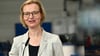 Finanzministerin Katja Wolf (BSW) legte in Erfurt eine Bilanz der Finanzämter vor. (Archivfoto)