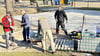 Rund 135 Quadratmeter Fläche wurde  in Güsen gepflastert.