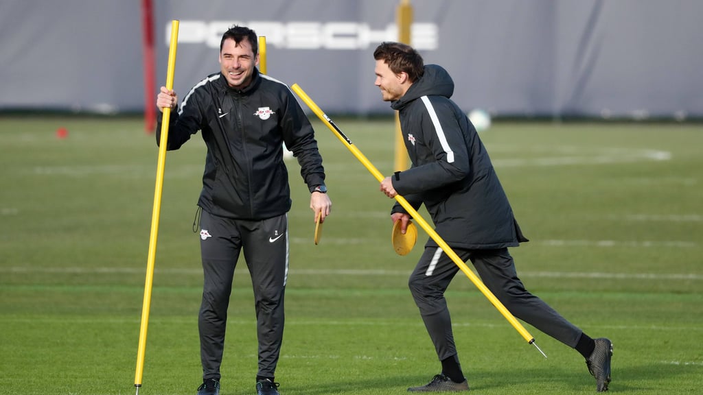RB-Trainer Zsolt Löw (l.) will den Job abgeben, Danny Röhl (r.) gilt hinter den Favoriten als Alternativ-Kandidat.