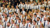 In Sachsen-Anhalt ist die Zahl der frisch ausgebildeten Polizeibeamten gestiegen. (Archivbild)