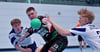 Mattis Heiß (M.) erzielte im Rückspiel gegen Dormagen vier Tore.