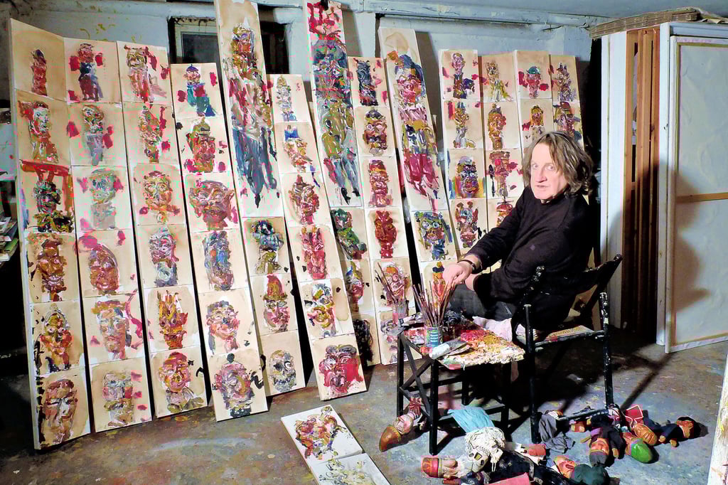 Hartwig Ebersbach im Atelier