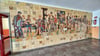 Das Wandbild im Geschwister-Scholl-Gymnasium von Schmied. 