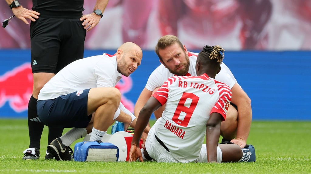 Der am Knie verletzte RB-Spieler Amadou Haidara wird gegen Bremen fehlen.