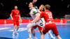 Juri Knorr sicherte den deutschen Handballern gegen die Schweiz in letzter Sekunde ein Remis.