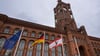 Das Rote Rathaus bildet den Rahmen für das Gedenken an das Kriegsende und Befreiung vom Nationalsozialismus. (Archivbild)