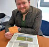 Der Sangerhäuser Magier Nico Haupt hat auch schon die Schlagzeilen einer MZ-Ausgabe vorhergesehen. 