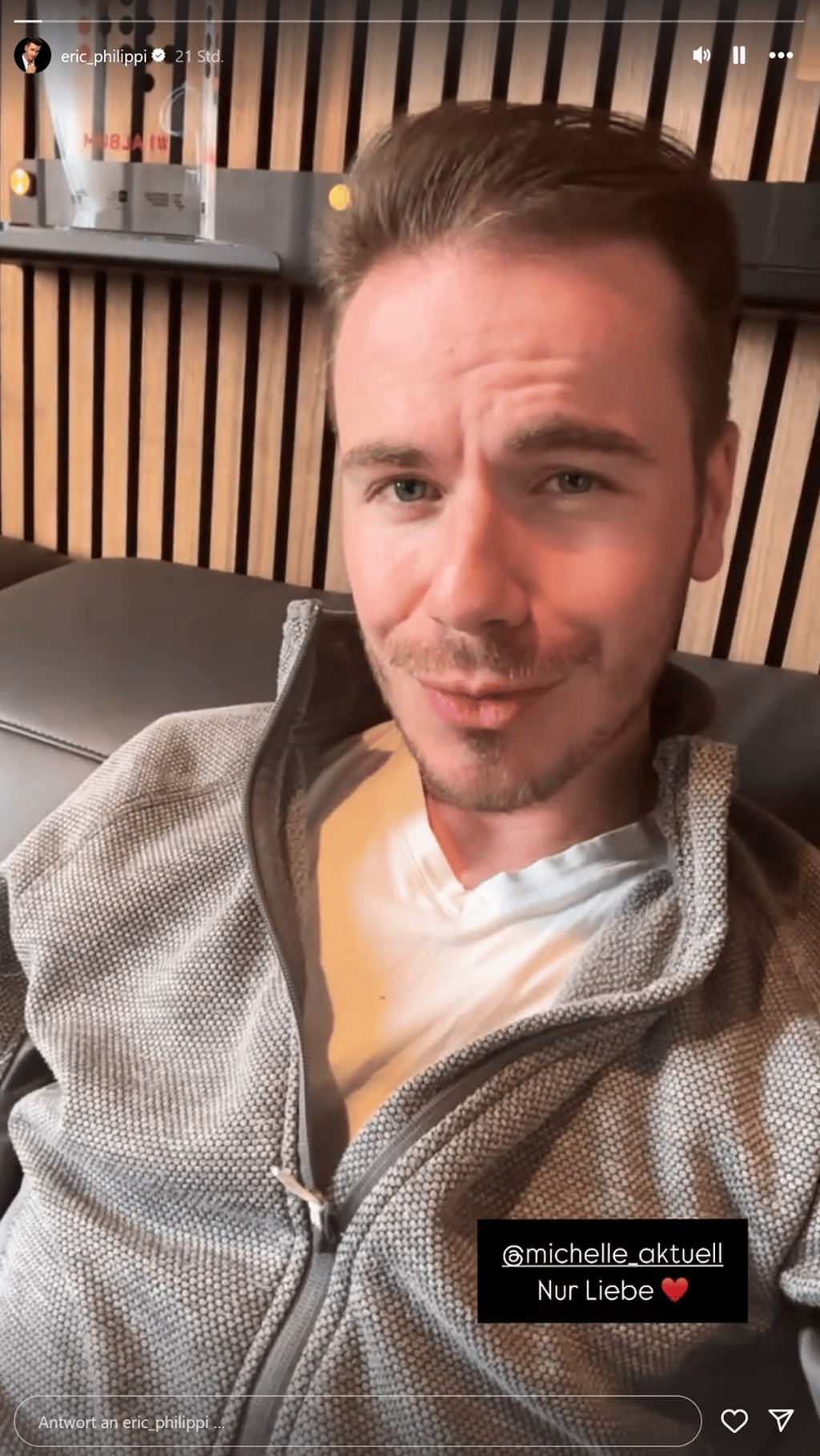 In seiner Instagram-Story äußert sich Eric Philippi zu den Gerüchten um die Trennung von seiner Verlobten Michelle.