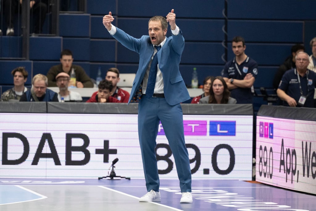 Weißenfels' Trainer Janis Gailitis konnte die Niederlage in Ludwigsburg nicht verhindern.
