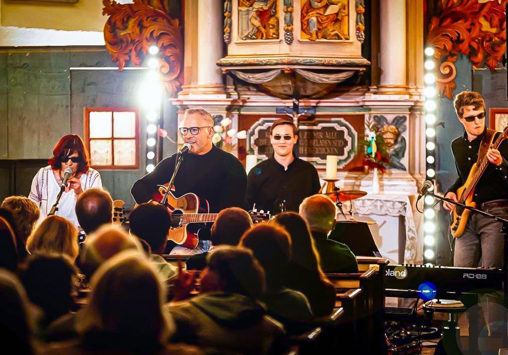 Premiere für die Band „Vielleicht“ beim Splitter Kultourkonzert in der evangelischen Kirche Sandersdorf