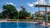 Besonders der Sprungturm ist im Wittenberger Freibad sehr beliebt.
