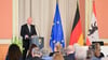 Berlins Regierender Bürgermeister findet beim Gedenken an das Kriegsende vor 80 Jahren mahnende Worte.